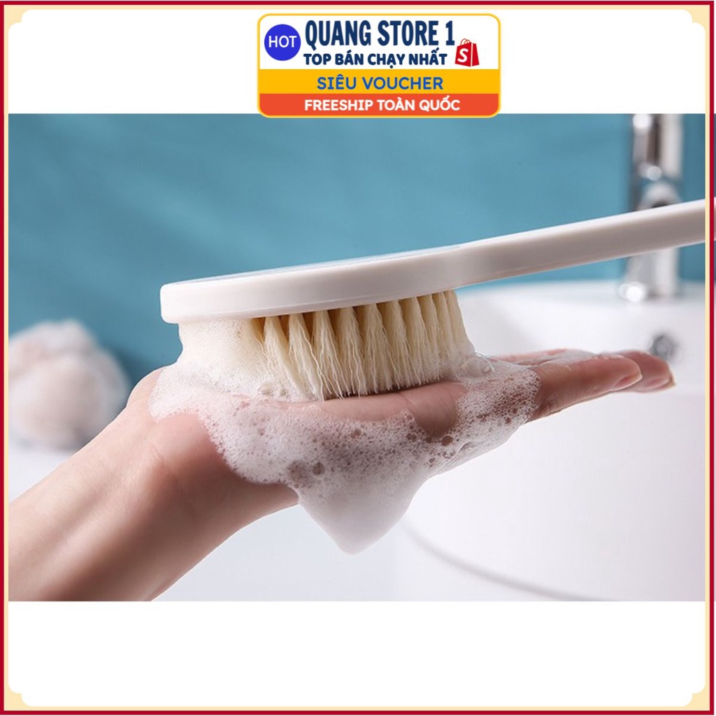 #Cây Chổi Tắm Kì Cọ Lưng SỢI COTTON GT2 Siêu Mềm - Dụng Cụ Massage Chà Tẩy Tế Bào Chết, Ngăn Mụn