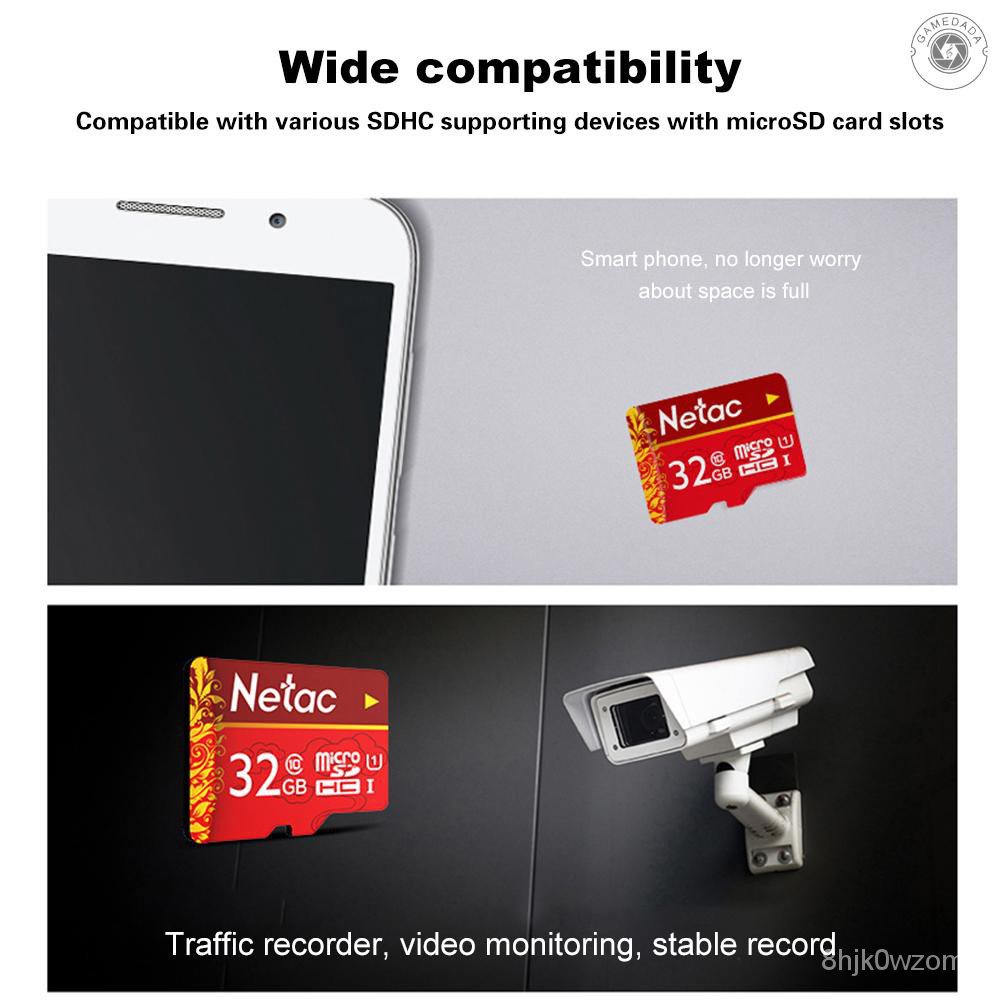 Thẻ Nhớ Netac Micro SD U1 C10 512GB 256GB 128GB TF