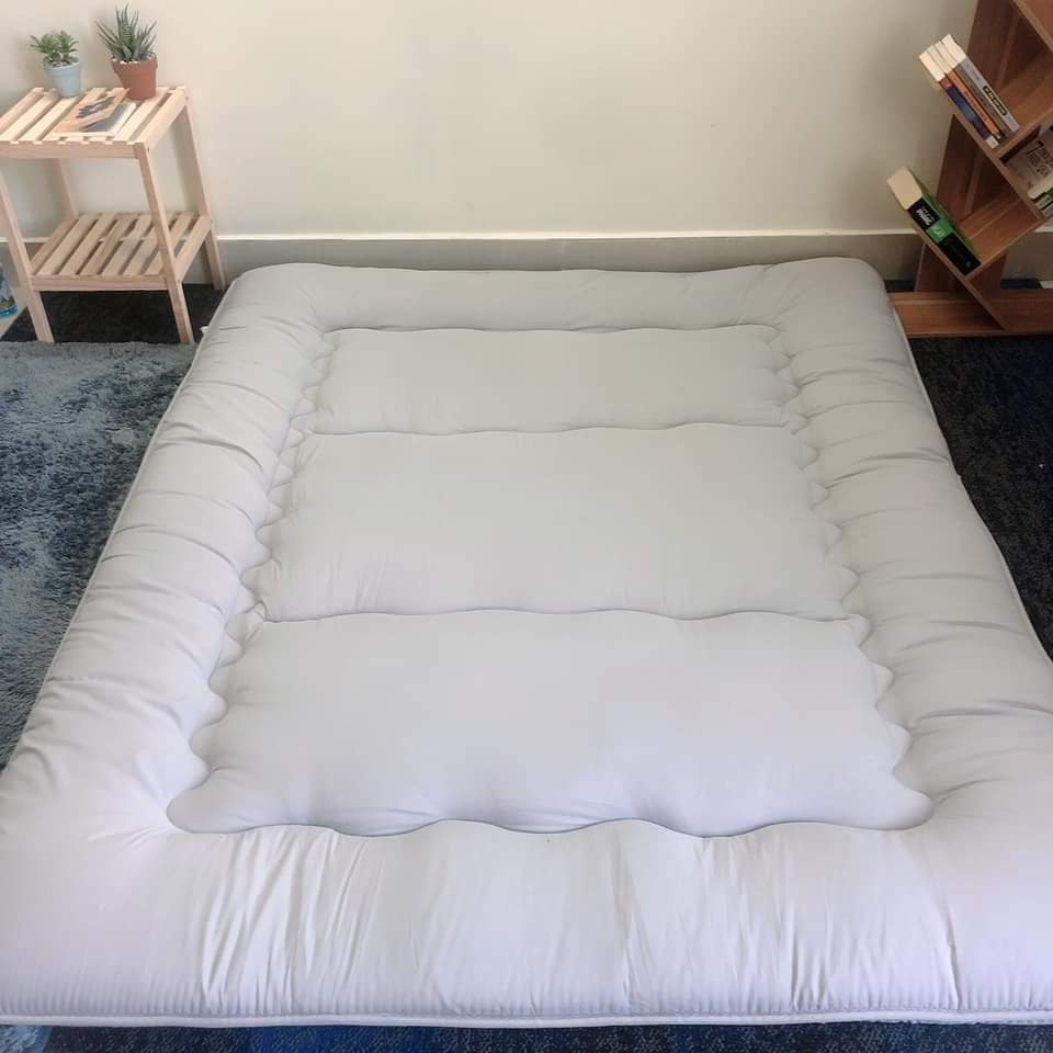 Nệm Topper Đệm Bông Takara Trải Sàn Xuất Nhật Vie Home- Bedding, Kích Thước  1m2, 1m4,1m6, 1m8, Dày 7-9cm