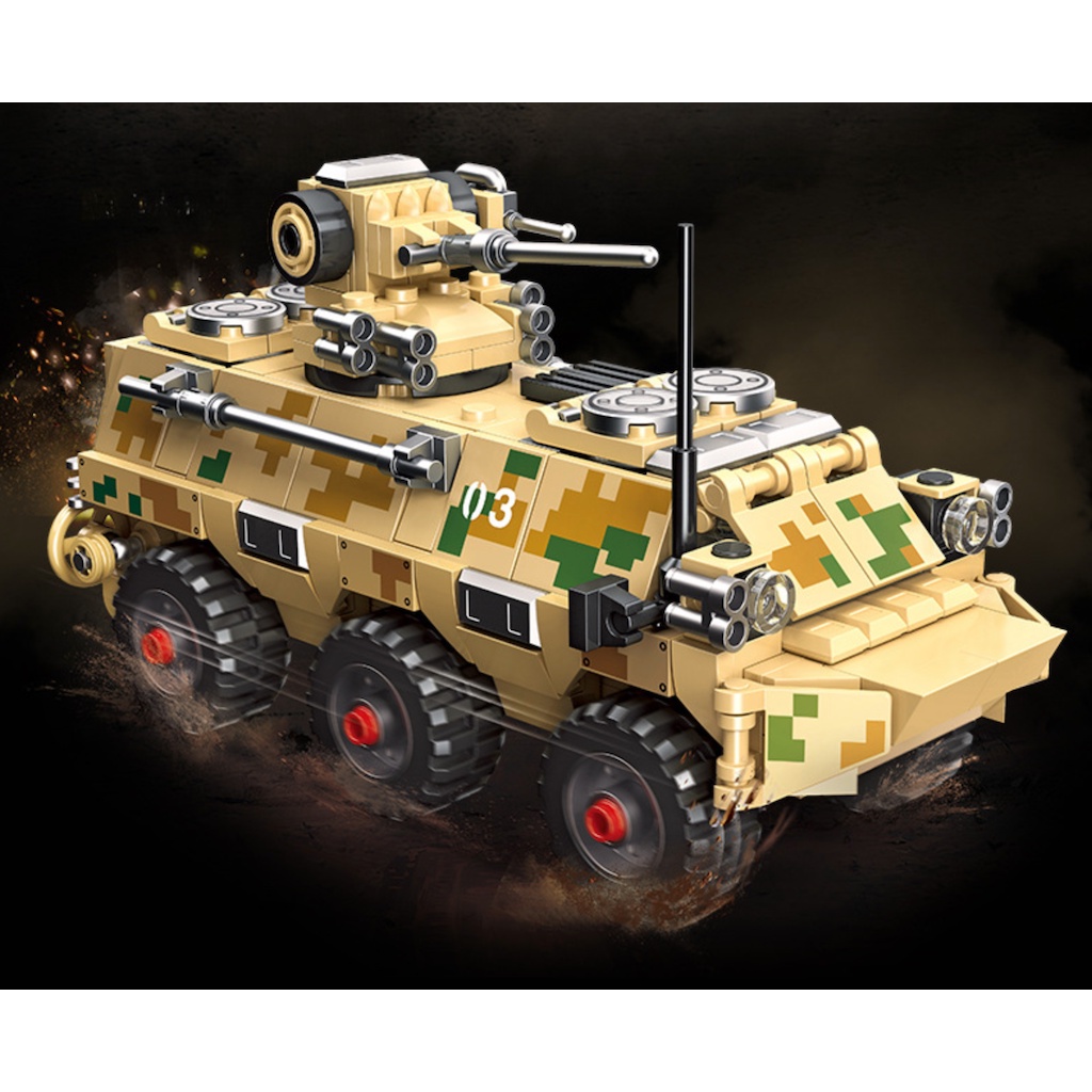 Set 336 Khối Lắp Ráp Mô Hình Xe MOC WW2 Type 92 Đồ Chơi Cho Bé Mới