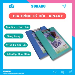 Bìa trình ký a4 nhựa Kinary T332 kẹp hồ sơ SUKADO
