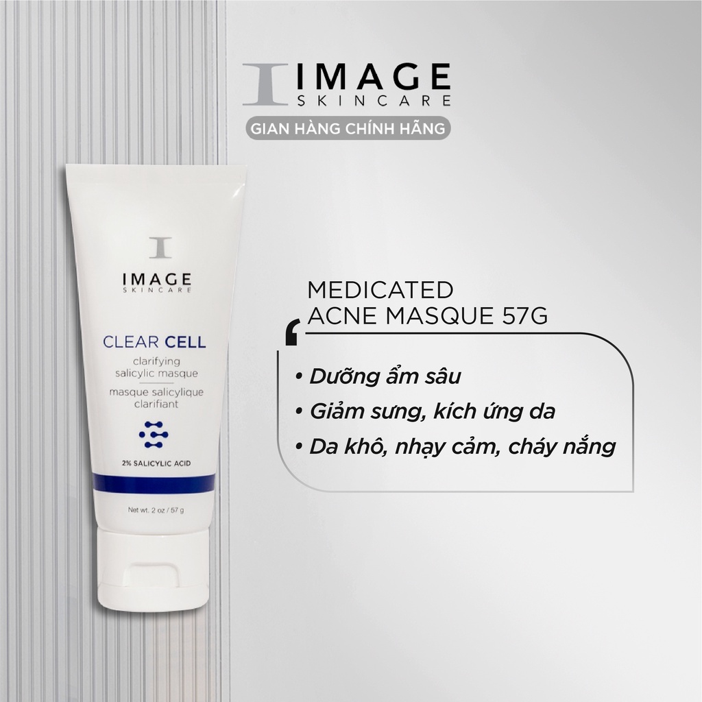 Mặt nạ chấm khô nhân mụn cấp tốc Image Skincare Clear Cell Medicated Acne Masque 57g