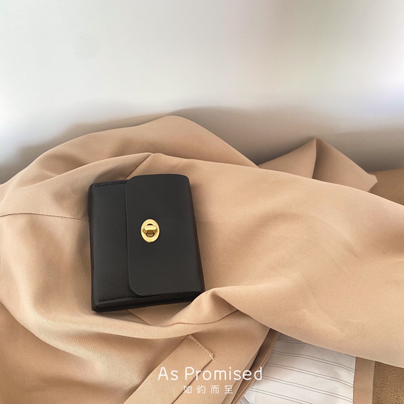 Ví da nữ lót nhung basic cầm tay dạng túi mini Dari 28S-D