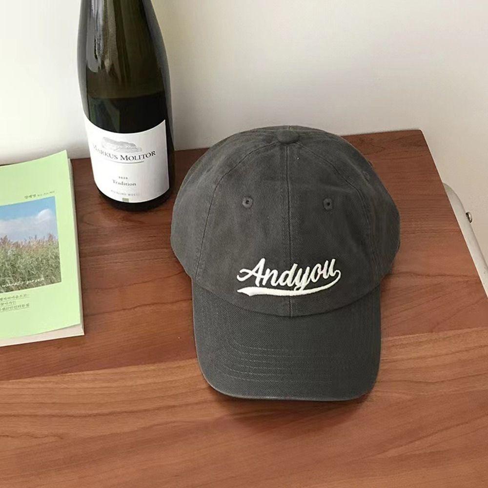 Mũ Lưỡi Trai Chất Liệu Cotton In Chữ Phong Cách Hip Hop Hàn Quốc Thời Trang Cho Nữ