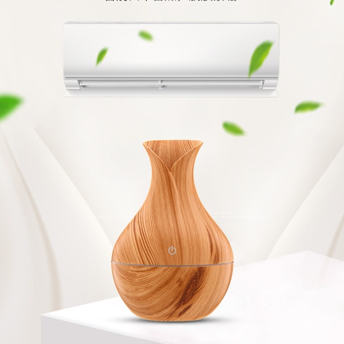 Máy Xông Tinh Dầu - Đèn Xông Tinh Dầu Vân Gỗ Dài Cao Cấp Phun Sương