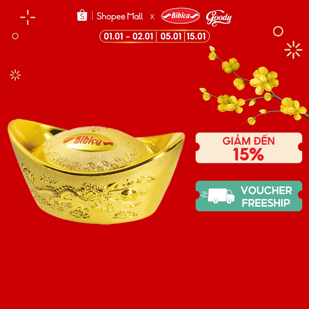 Kẹo phát tài thỏi vàng 68g Bibica