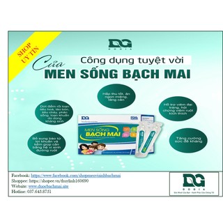 Combo 3 hộp men sống Bạch Mai dạng nước dành cho trẻ nhỏ chính hãng
