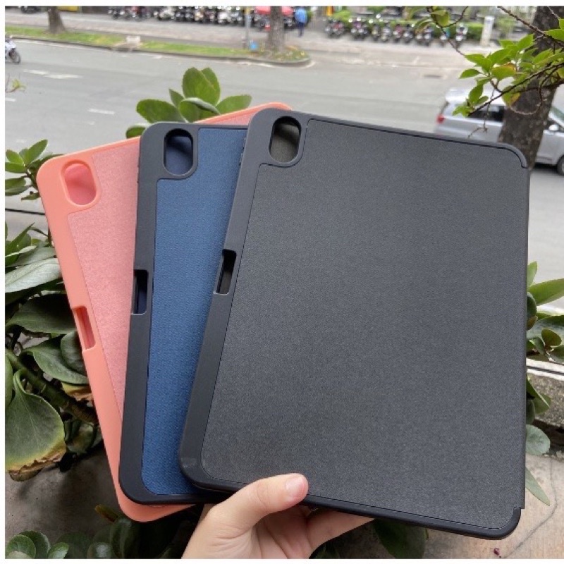 Bao da dạng vải Dux Ducis cho iPad Gen 10 2022 10.9inch - Lưng dẻo thoát nhiệt - có khay để bút