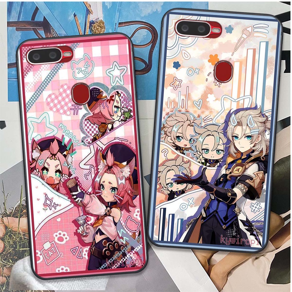 Ốp Oppo A5s / A7 / F9 / A12 bộ hình anime siêu cute, siêu đáng yêu
