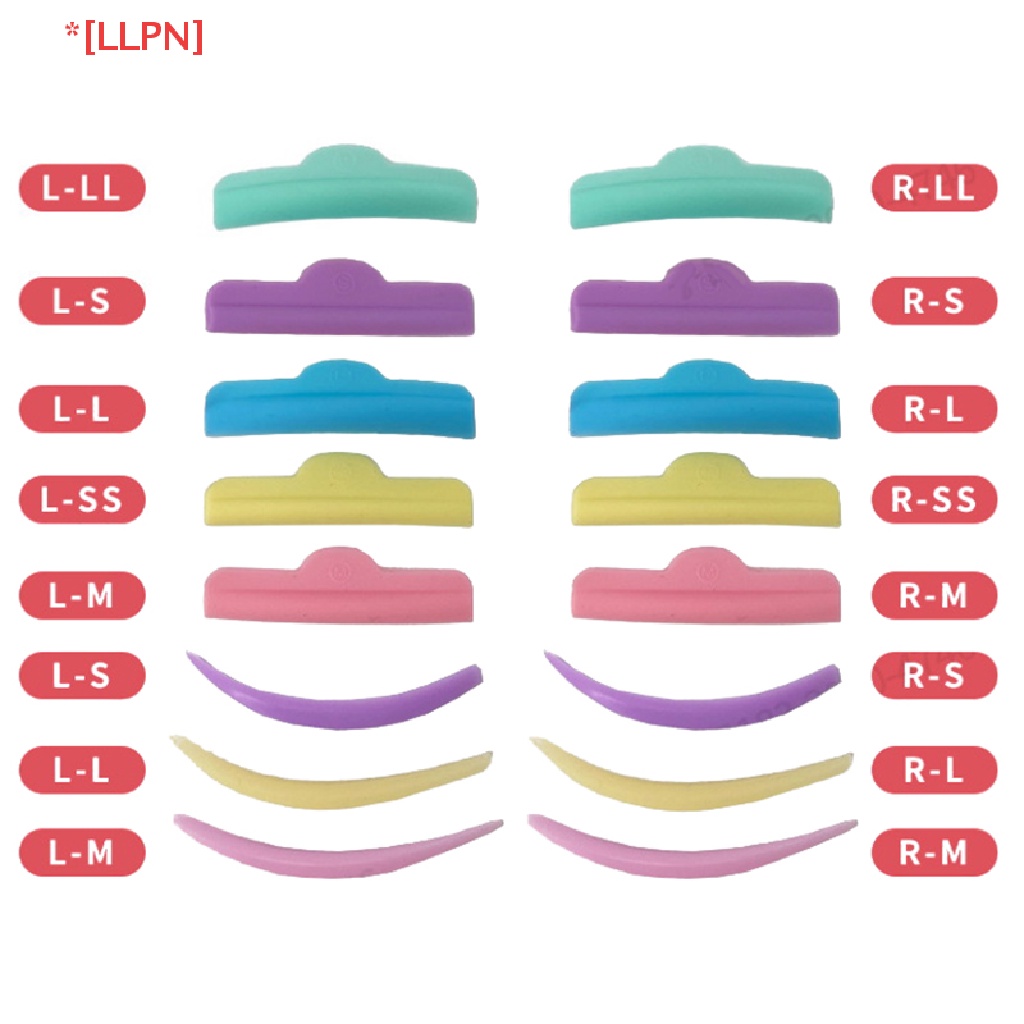 Set 3 / 5 / 8 Cặp Đệm Silicone Uốn Cong Lông Mi Tái Sử Dụng Được