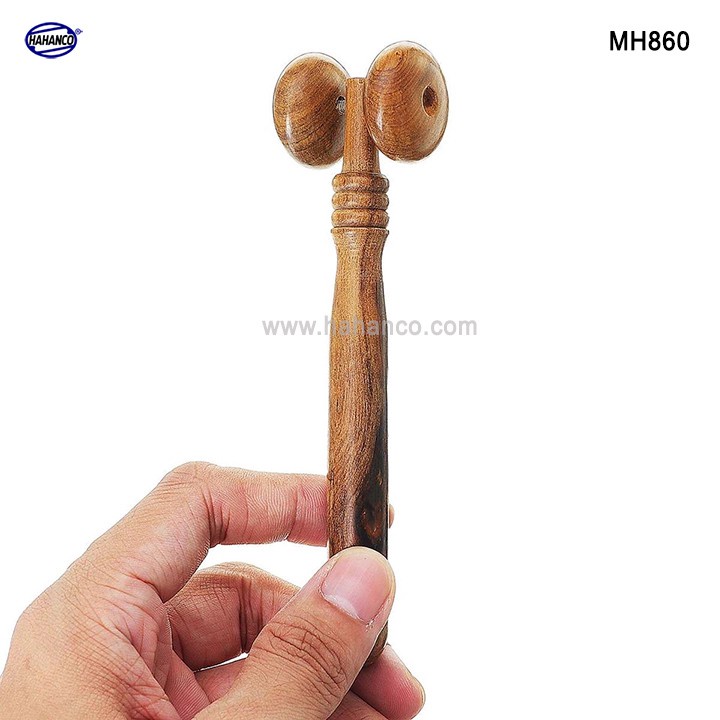 Cây Lăn Mát xa Mặt Mũi Bằng Gỗ thơm - kích thích các huyệt đạo Để Phòng & Trị Bệnh (MH860) HAHANCO