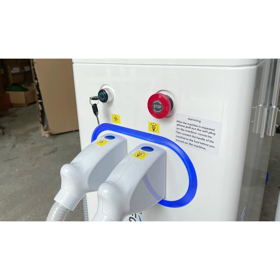 Máy Triệt Lông Diode Laser 808 Loại 1 2in1 Xóa Xăm 2021 Máy Bảo Hành 18Tháng