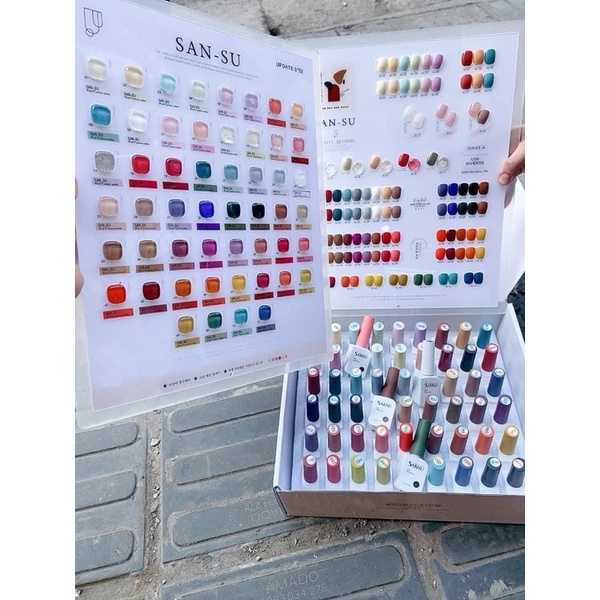 Sét sơn gel very good nail 60 màu ,sơn móng tay , sơn hàn quốc full box hãng tặng base và top +bảng màu