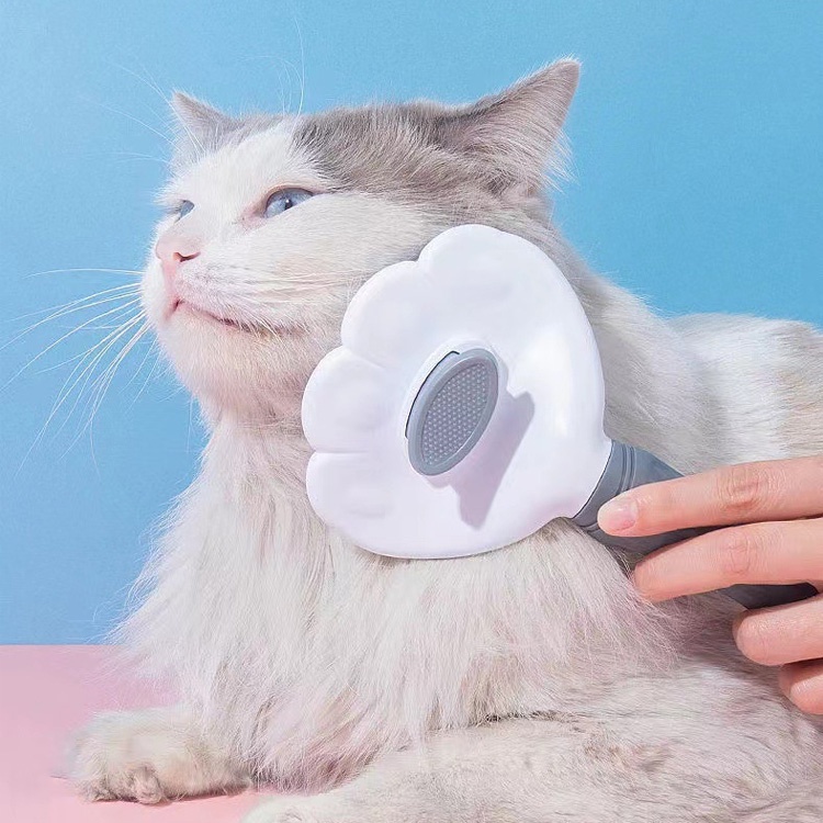 Lược Chải Lông có nút bấm Tự Làm Sạch Kiểu Tròn #Tintin Pet Store