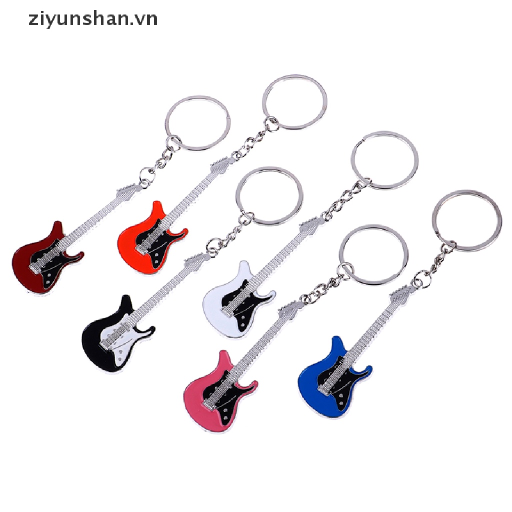 Móc Khóa Kim Loại Hình Đàn guitar Điện Tử ziyunshan Sáng Tạo