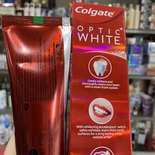 【Bán sỉ】 Kem đánh răng Colgate Optic White Plus Shine 100g