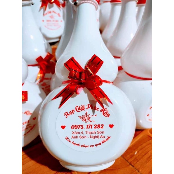 Chai Nhựa Hồ Lô 500ml Đựng Rượu Kèm Nắp Kèm Tem. Có Test Kiểm Định Chất Lượng