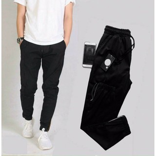 Quần jogger túi hộp kèm khóa zip vải kaki co giãn  size M L XL kiểu dáng Unisex