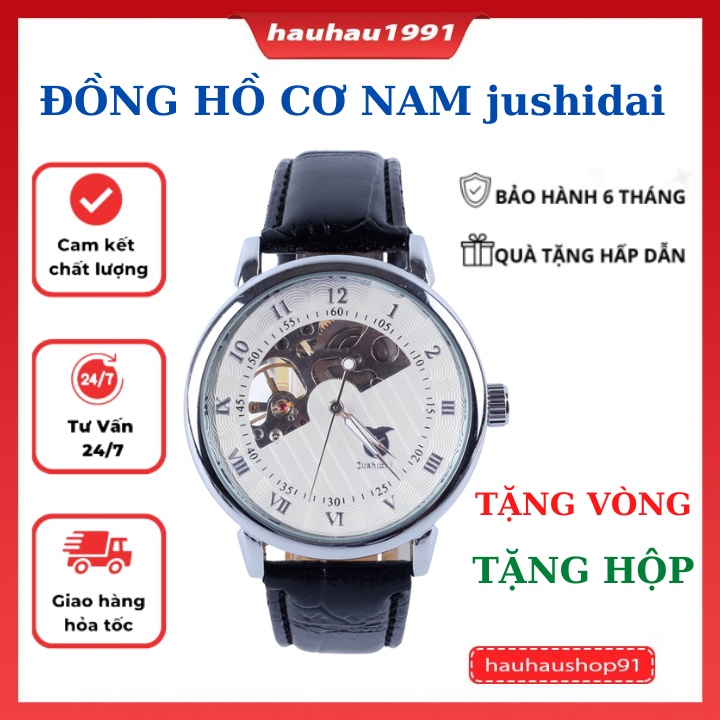 Đồng Hồ Cơ Nam Chính Hãng Jushida Dây Da Cao Cấp Kiểu Dáng Thời Trang Đẹp Sang Trọng Giá Rẻ