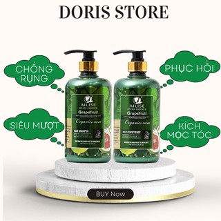 DẦU GỘI XẢ BƯỞI VALERT GRAPEFRUIT AILISE ORGANIC 850ML NGẴN RỤNG KÍCH MỌC TÓC PHỤC HỒI TÁI TẠO NANG TÓC HÀNG CHÍNH HÃNG