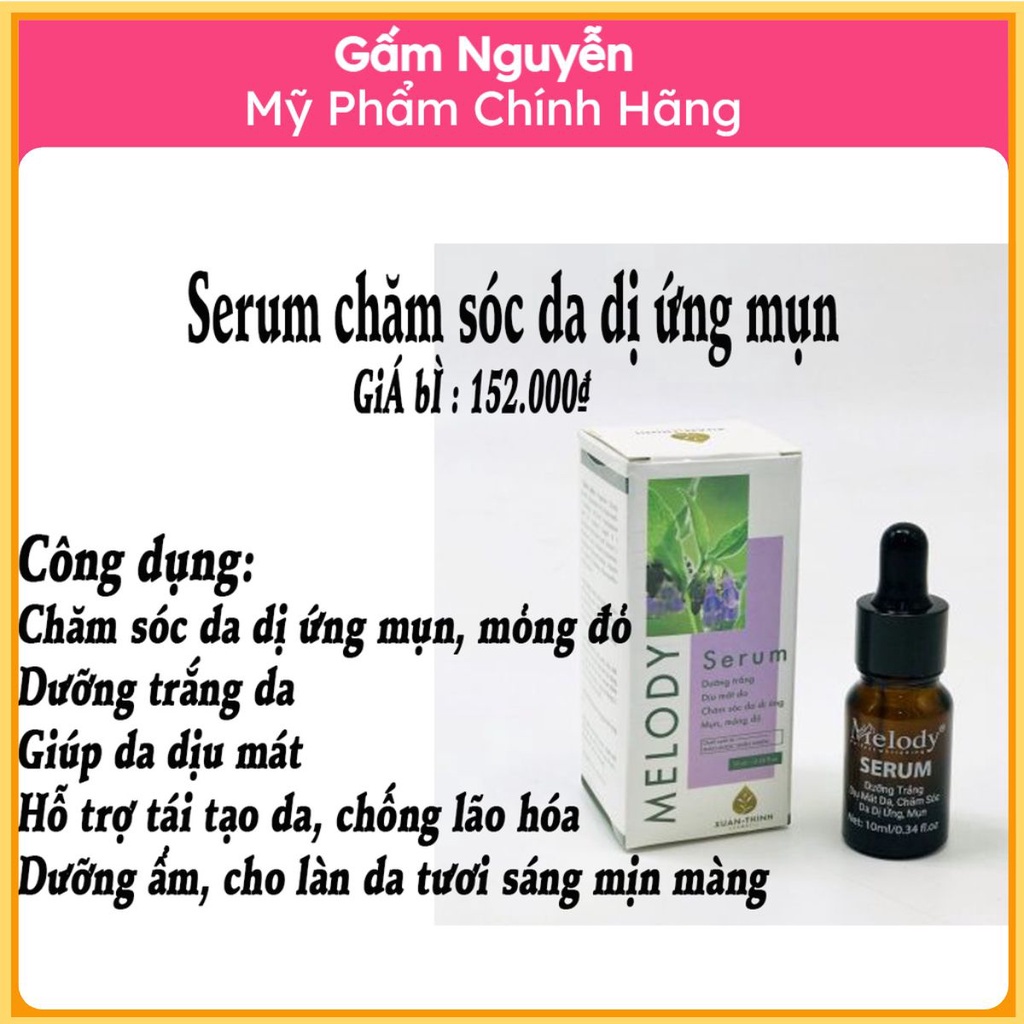 Serum cho da dị ứng mụn