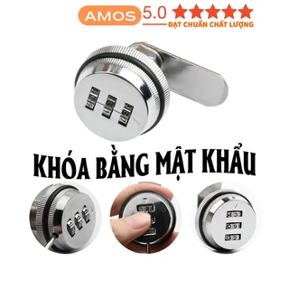 Ổ khóa chống trộm AMOS mật khẩu 3 số hợp kim cao cấp