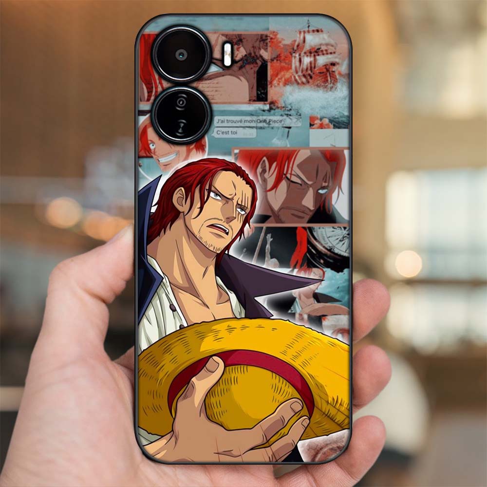 Ốp lưng Vivo Y16 viền đen in hình Shanks One Piece Đảo Hải Tặc