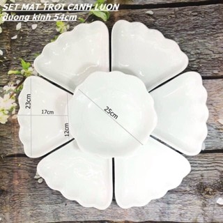  Bộ Bát Đĩa Hoa Mặt Trời Minh Châu Giá Rẻ - Set Bát Dĩa Đẹp Thắp Hương Thờ Cúng Gia tiên 