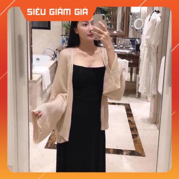 QCSL Áo Cardigan len mỏng dài tay dáng rộng khoác ngoài hàng Quảng Châu loại 1 form dưới 70kg AL03 QCSL