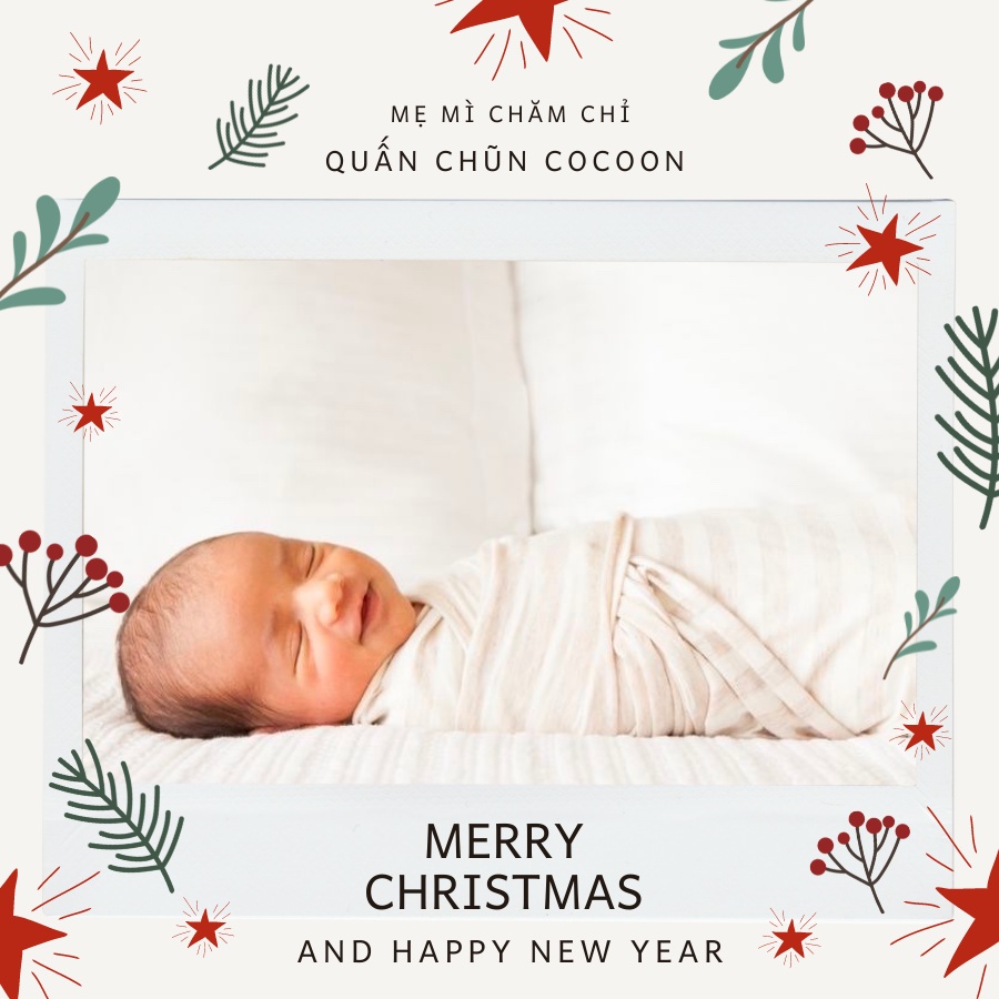 Quấn Chũn Cocoon Chính Hãng Cho Bé Sơ Sinh Ngủ Chống Giật Mình