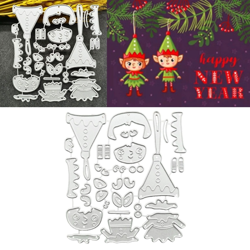 Khuôn Cắt Giấy Làm Từ Kim Loại Hình Yêu Tinh Trang Trí Scrapbook