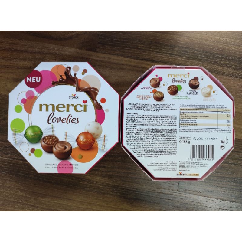 💓💓 Kẹo Socola Merci lovelies - 185g