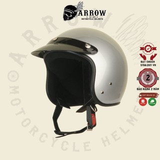 Mũ bảo hiểm đi phượt 3/4 arrow shop nón bảo hiểm Cromo 111 giá bình dân