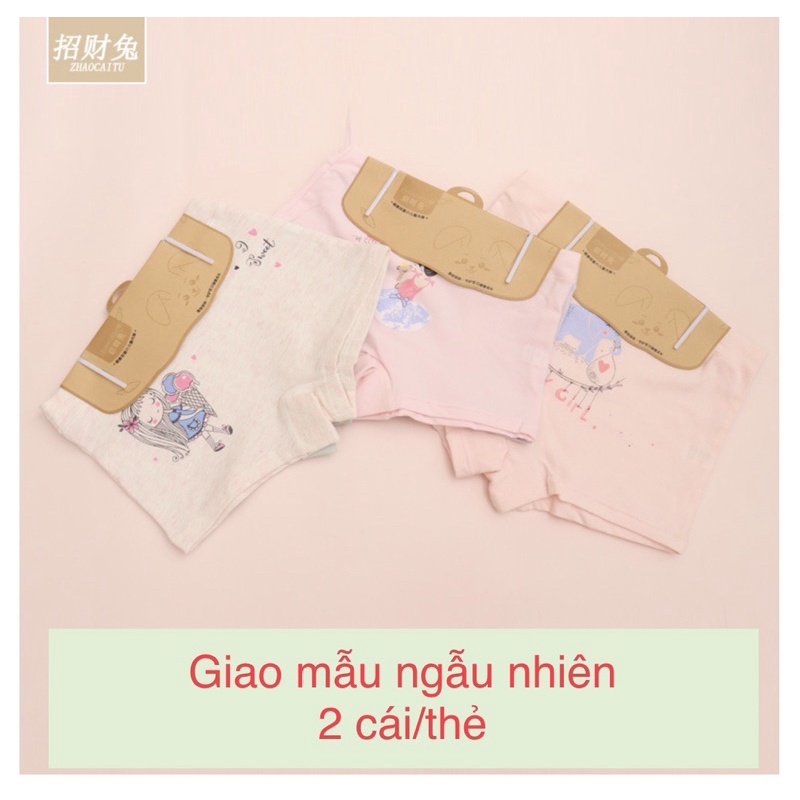 Set 2 quần chip đùi bé gái vải cotton thun lạnh, quần chip cho trẻ em từ 6-36kg. Có size đại cho bé 42kg