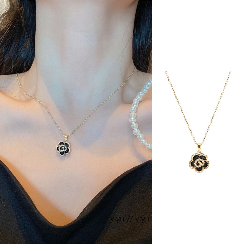 Vòng cổ Hình Hoa Trà Thời Trang Dành Cho Nữ