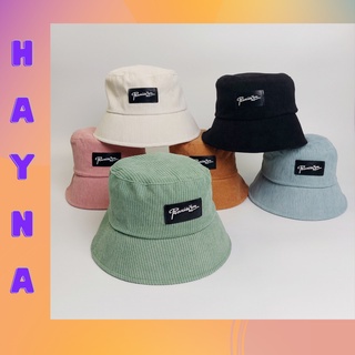 Mũ bucket vành cụp ❤️ Nón tai bèo thêu PromissYou chất nhung tăm cao cấp form unisex nam nữ Hayna Hats M47