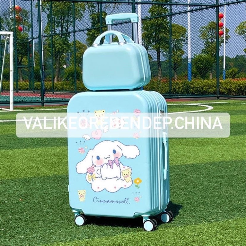 Vali kéo , vali du lịch hoạt hình dễ thương size 20 inch 24 inch có khoá mật mã an toàn
