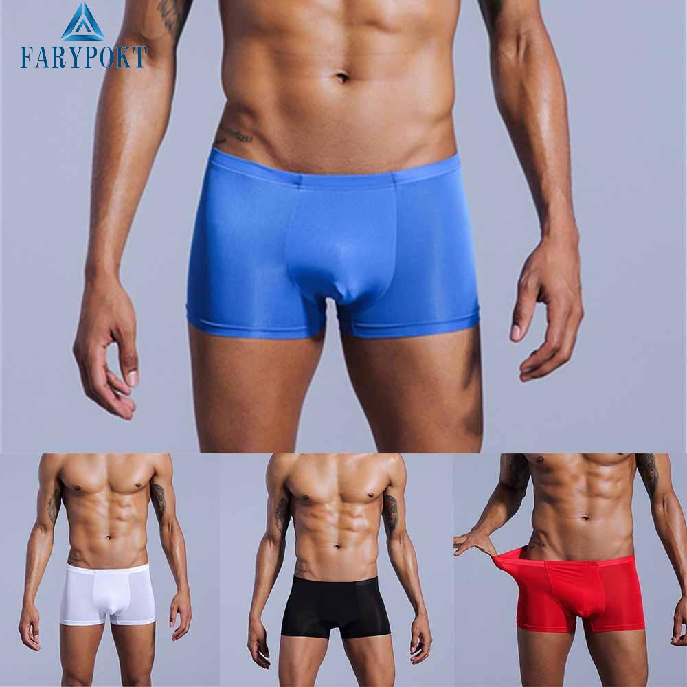 Quần Lót Mềm Mại Thoáng Khí Màu Trơn Cho Nam