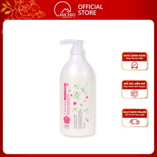 Sữa tắm hương hoa anh đào BESENSE SKIN Nhật Bản dưỡng ẩm trắng da 1000ml