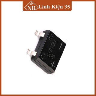 Diode cầu 1A DB107 chân cắm, chân dán