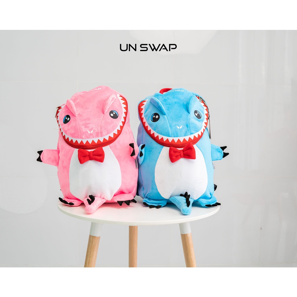 Balo cá sấu vải nhung 2 lớp cỡ lớn nhiều màu siêu cute