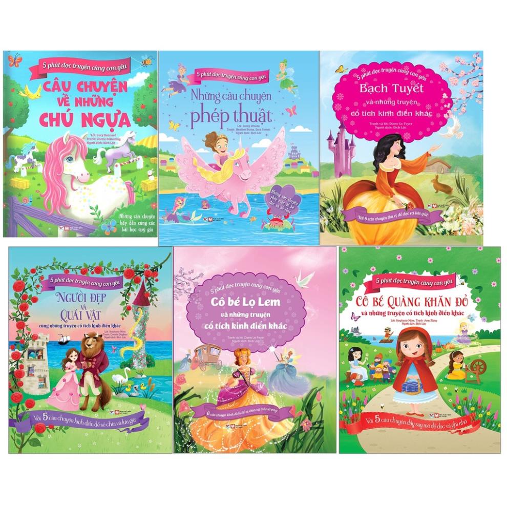 Sách - 5 Phút Đọc Truyện Cùng Con Yêu - Những Câu Chuyện Phép Thuật - Tân Việt - Dành cho trẻ từ 3-6 tuổi