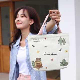 Túi tote canvas dễ thương