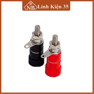 Combo bộ 4 đôi jack nối JS90 và bắp chuối cao cấp (2 JS90 đỏ + 2 JS90 đen + 2 bắp chuối đỏ + 2 bắp chuối đen)