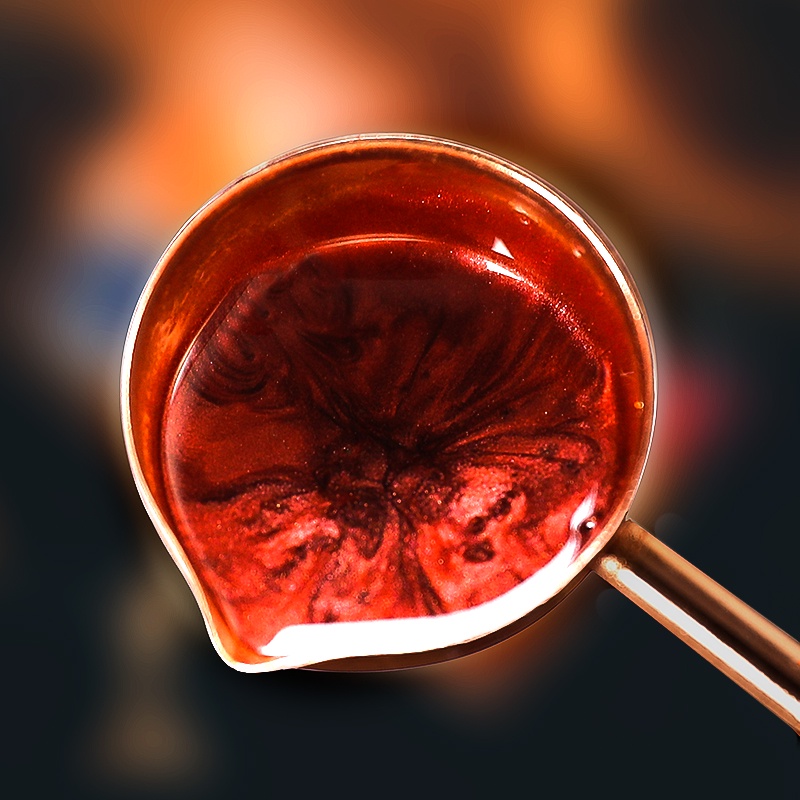 Túi nhỏ hạt sáp hình bát giác 100 hạt 35g hạt sáp con dấu 62 màu