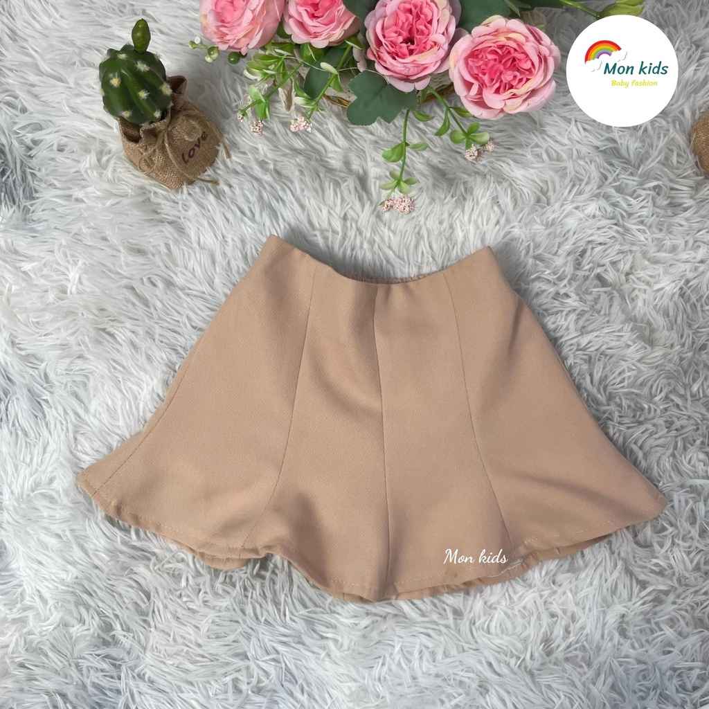 Chân váy cho bé gái, chan vay trẻ em, chân váy học sinh Monkids xoè dáng đuôi cá