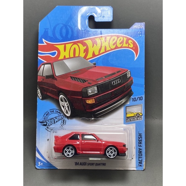 Xe mô hình Hotwheels 84 Audi Sport Quattro tỉ lệ 1/64