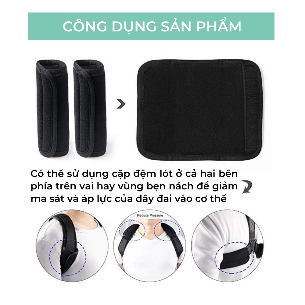 2 Miếng Đệm Vai Nách Giảm Đau &amp; Hỗ Trợ Tập Luyện BEBECHIC