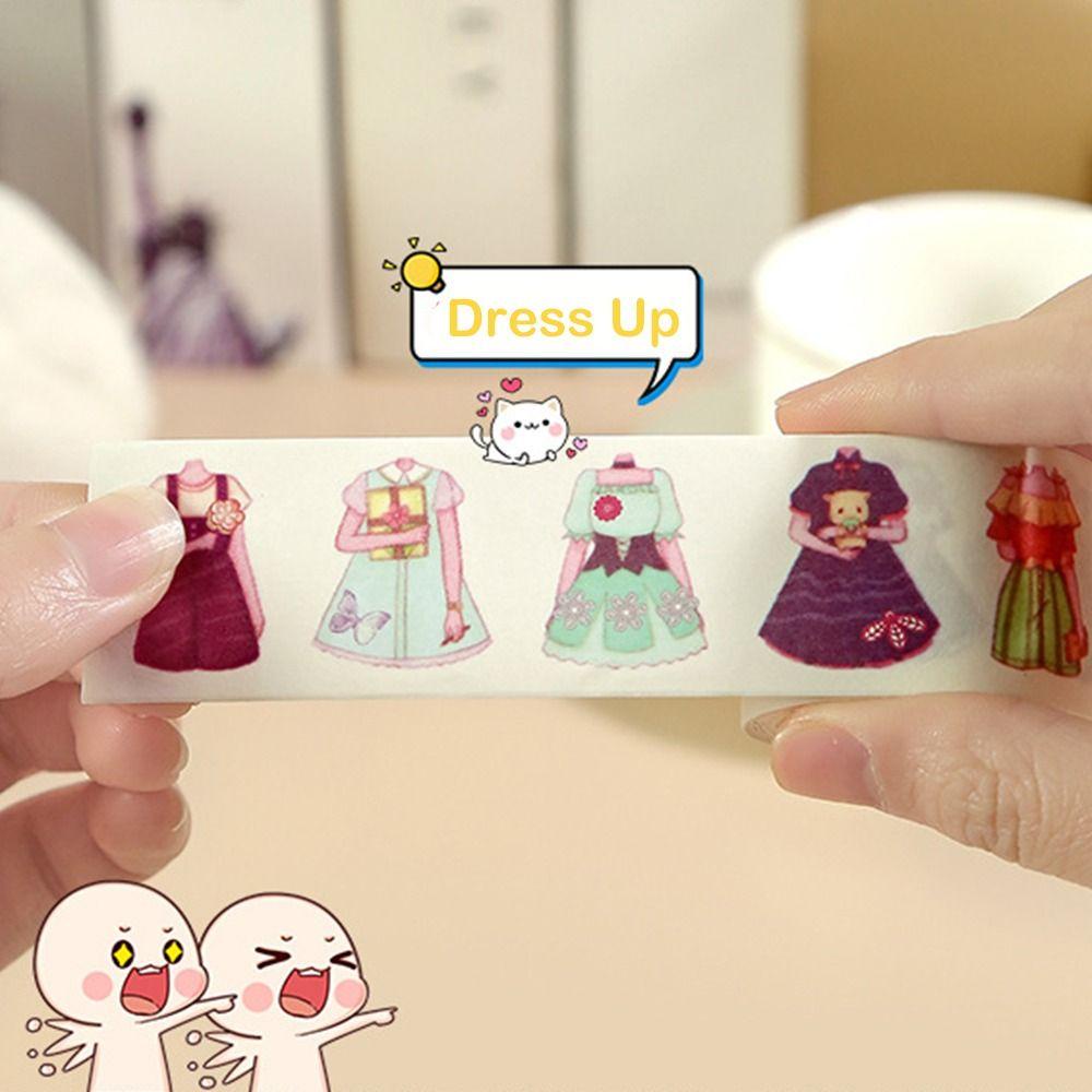Set 3 Cuộn Băng Dính Họa Tiết Hoạt Hình Trang Trí Sổ Tay DIY