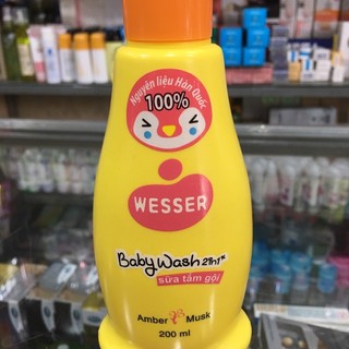 Sữa Tắm Gội Wesser 200ml